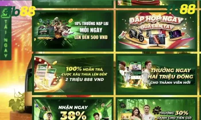 Những lý do nên tham gia khuyến mãi 10% thưởng nạp lại mỗi ngày FB88 