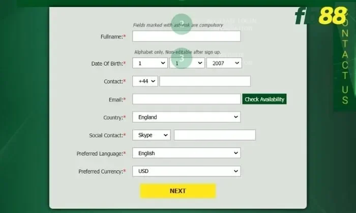 Bạn tìm nút "đại lý" trên giao diện chính của trang web của Fb88